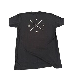 Seven MX Black Graphic Crew Neck T-Shirt Size Medium